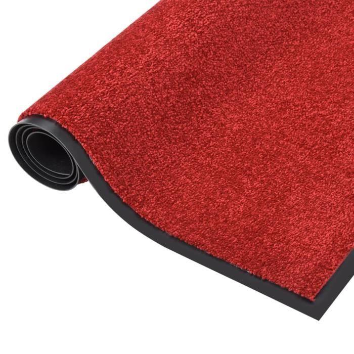 VidaXL Paillasson Rouge 80x120 cm