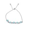 14k Gold Plated Zircon Flower Bracelet For Women With Elegant Design