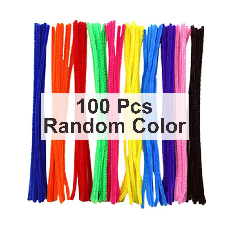 200 pompom balls, 200 adhesive eyes,100 chenille stems, DIY Materials for Kids Aduilt Handmade Art Craft Gifts for Boys Girls