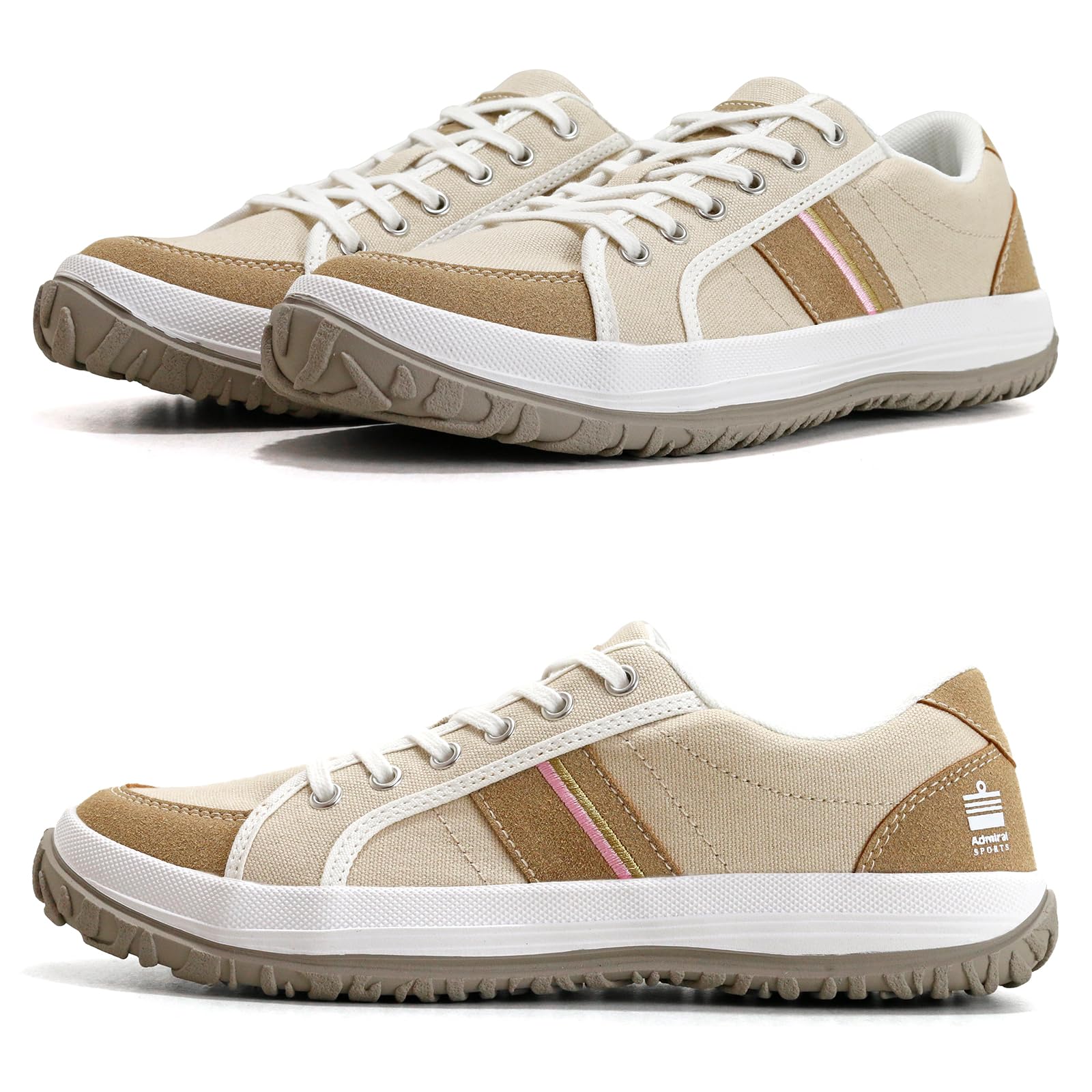 

Admiral Women s Bonnie Sneakers, Admiral Sport, AD903, Size 21: Beige, UK 4.5 (23.5cm)