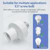 Wireless RF 433MHz Remote Control Smart Timer Switch E27 Lamp Holder LED Bulb Base AC85V~220V Light Switch Room Timer Switches
