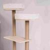 All-in-One Solid Wood Cat Tree: Climbing Frame, Bed, Space Capsule, Sisal Post, and Toys