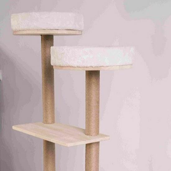 All-in-One Solid Wood Cat Tree: Climbing Frame, Bed, Space Capsule, Sisal Post, and Toys