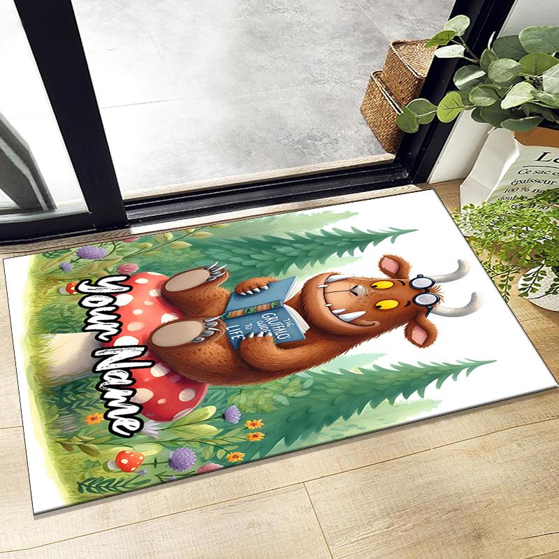 Op maat gemaakte The Gruffalo Tapijt, voor Kantoorstoel Woonkamer Slaapkamer Keuken Kamer Decoratie Cadeaus.