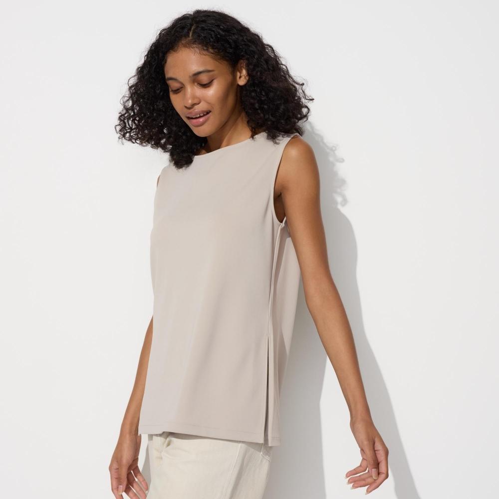 

Футболка без рукавов из креп-джерси UNIQLO JAPAN