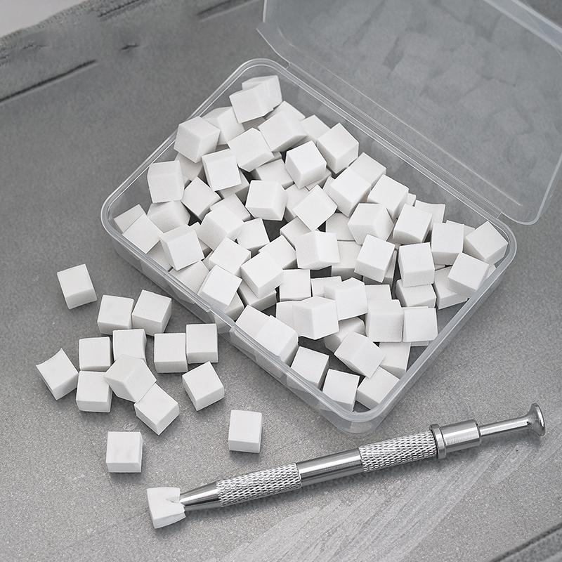 Nail Art Sponge Soft Sponges Gradient Nail Art Stamper Tools Fade Color Manicure Dotting Pen Polish Nail Sponge Gripper Tool