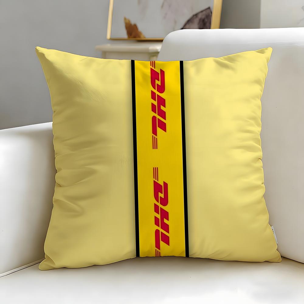 

classic logistics brand DHL Express Cushion Cover Soft & Easy-Wash Pillow Case – Versatile for Couch, Bed, Travel and Office 30cmx30cm