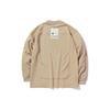 Li Ning X Jackie Chan Collaboration Kung Fu Series Solid Color Crew Neck Pullover Ribbed Sweatshirt Men sweatshirt Scented-Apricot AWDQ357-1