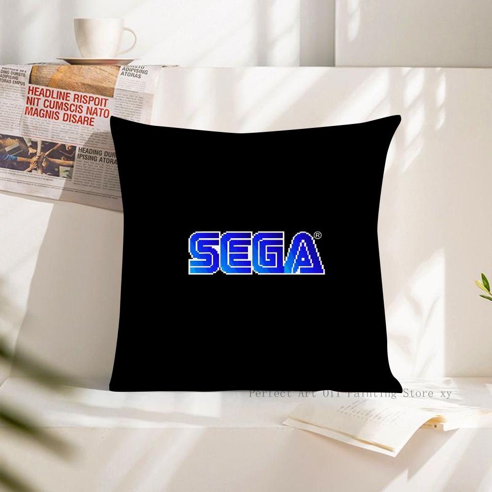 Pillow Case Square Pillow Cushion Cover Bedroom Sofa Room Decoration Casual S-Sega Pillow Cover