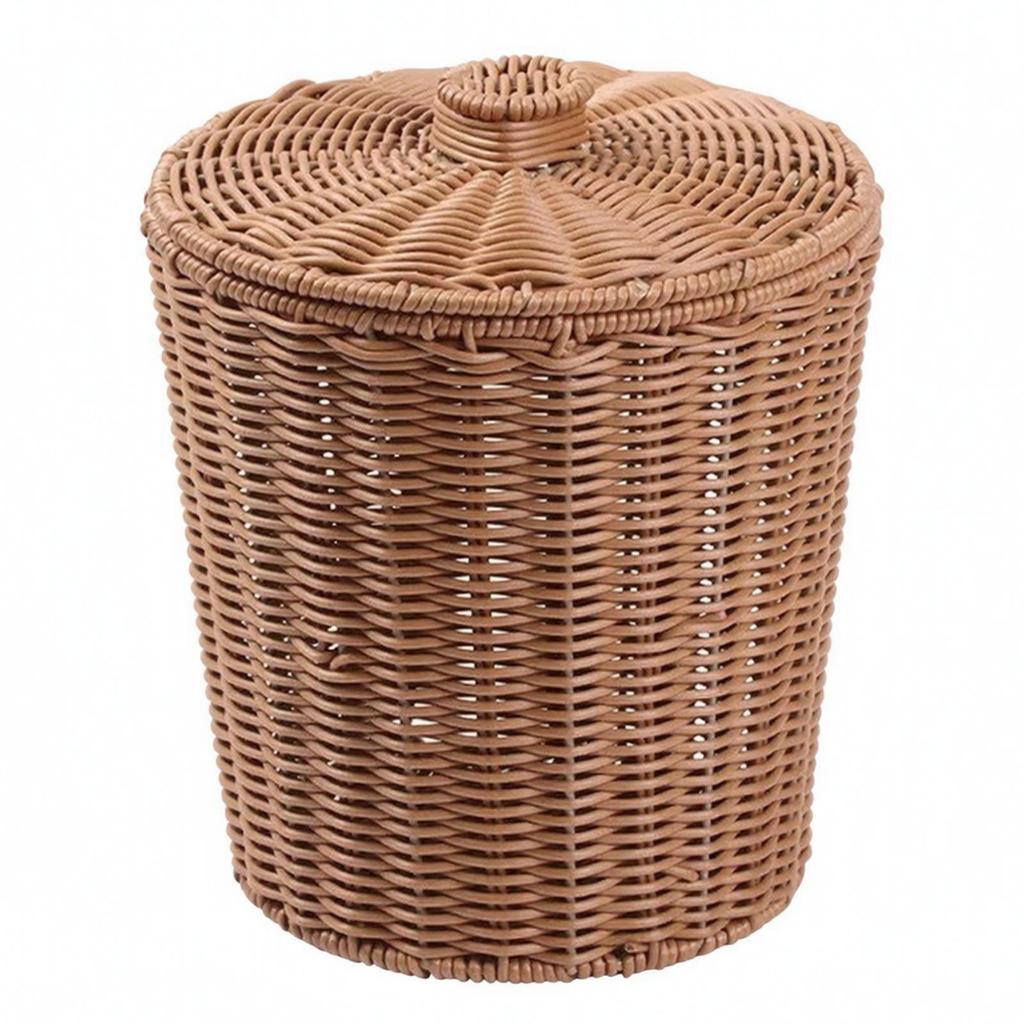 Storage Bin with Lid Decorative Household Organizer Multipurpose for Closet