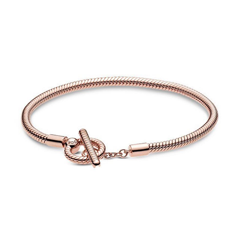 SS925 Sterling Silver Brățară la modă Star Star T-Bar pentru bijuterii DIY Cadou de aniversare pentru femei