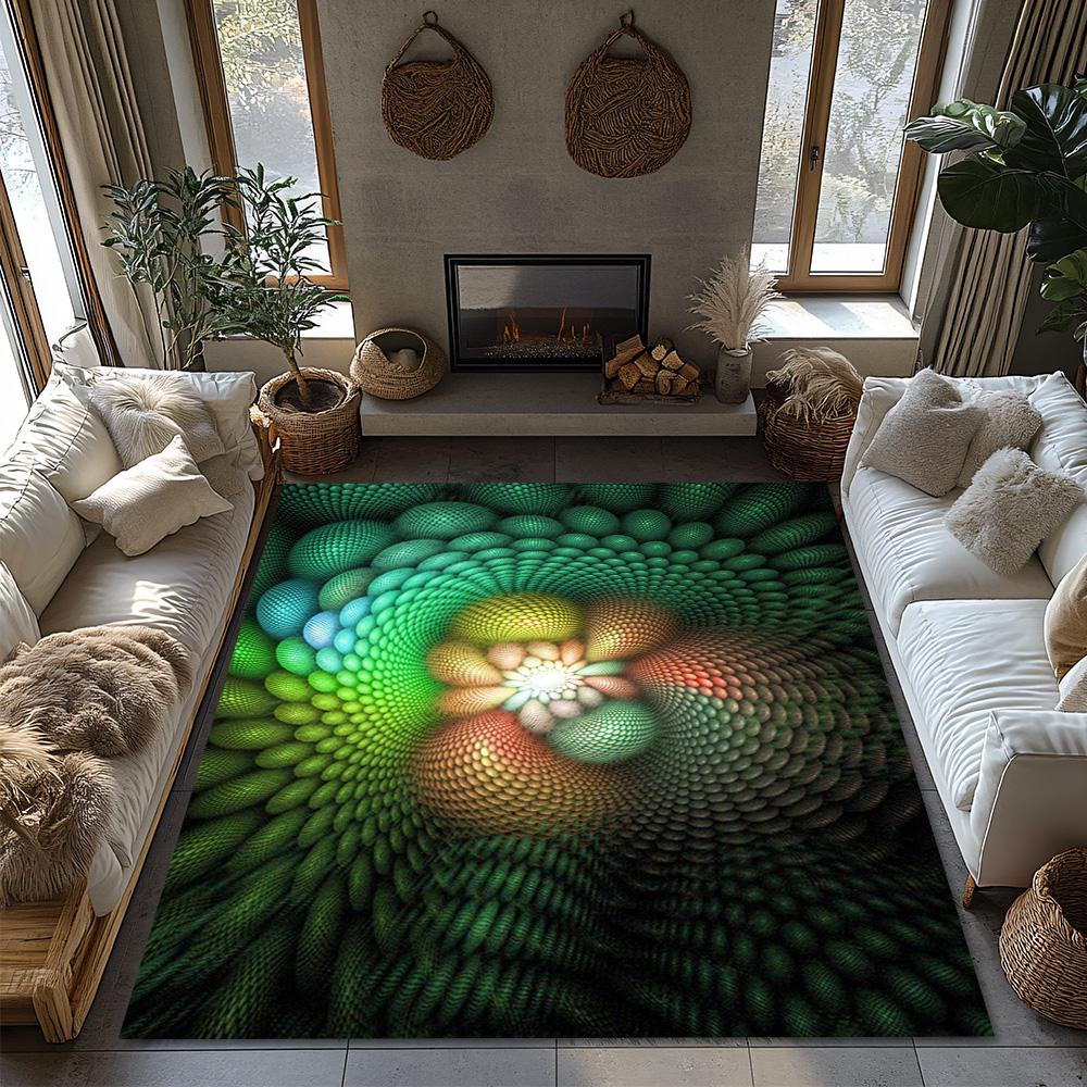 Tuniu Geometric Abstract Floor Carpet Rug Mat for Living Room Bedroom Home Decor