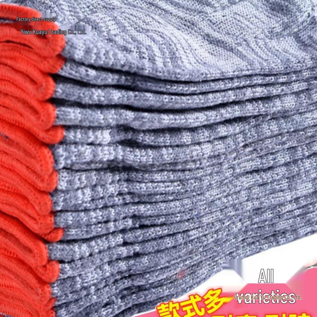 Durable White Yarn Nylon Cotton Work Gloves for Men - Labor Protection & Auto Repair