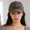 Sunshade Leopard Print Bow Baseball Cap Adjustable American Style Casquette  All Seasons