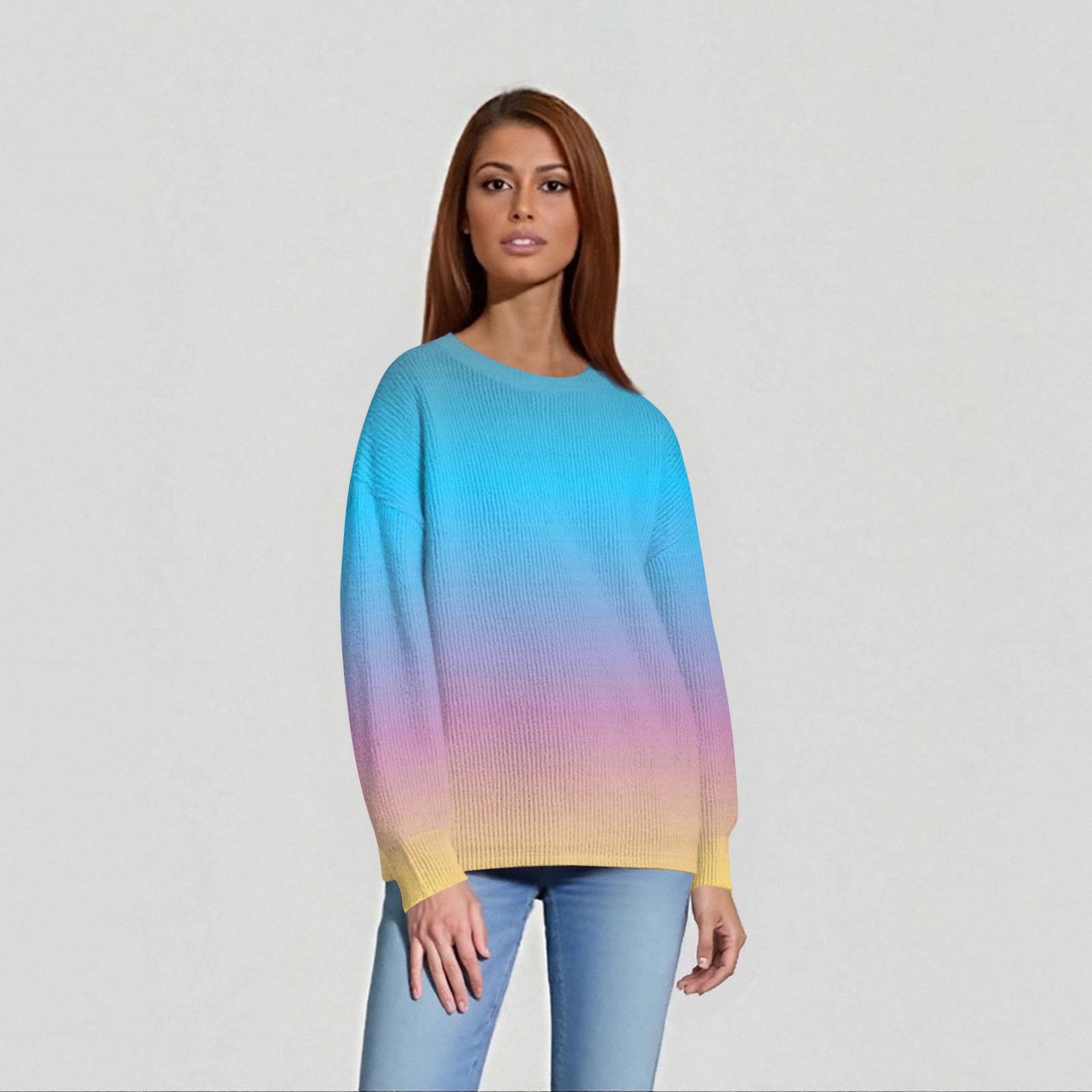 

Женские повседневные топы на каждый день Вязаный свитер L