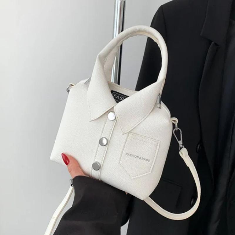 PU Square Compact Shoulder and Crossbody Bags Zipper Unique Design High Quality Hand Bags for Women  Designer Style Bolso