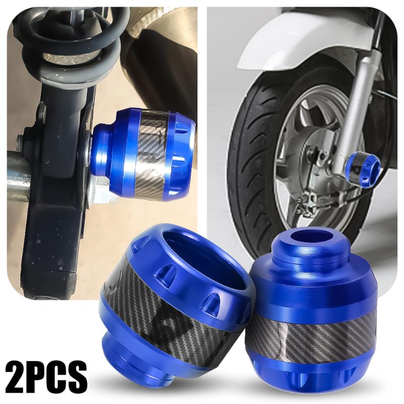 Ein Paar Universal-Motorrad-Rahmenschieber aus Aluminiumlegierung, Vorderradgabel-Cup, Quetschschutz, Absturzsicherung