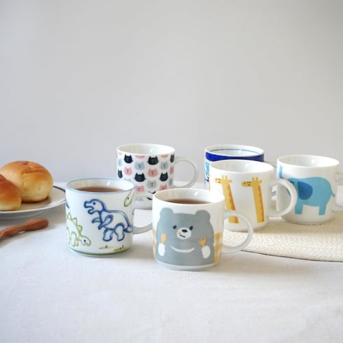 EAST Table Kids' Animal Cat Mug, 210cc, Made In Japan, Microwave and Dishwasher Safe, 13-012-03