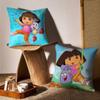 Niedlicher D-Dora Kissenbezug Druck Kissenbezug Wohnzimmer Sofa Kissenbezug Schlafzimmer Zimmerdeko