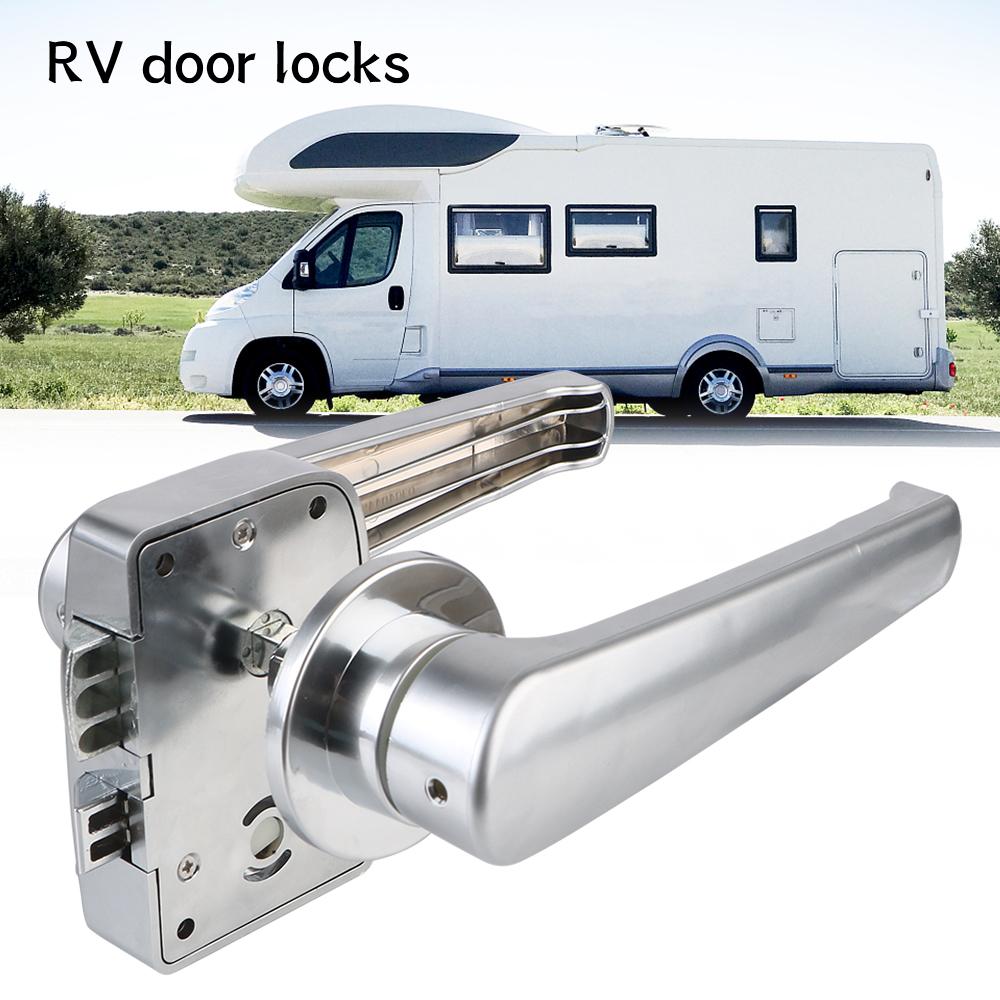 Car Bathroom Door Lock RV Toilet Door Lock RV Bathroom Locks RV Modification Vehicle Parts RV Caravan Boat Latch Handle Knob Locks