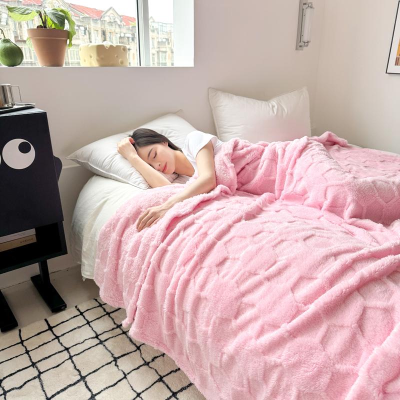 Super Soft Blanket Warm Flannel Plaid Solid Color Bedsheet Sofa Towel Nap Shawl Skin-friendly Blankets cobijas de camas