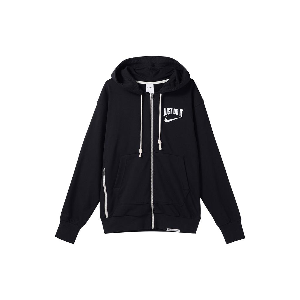 Nike Dri-Fit Standard Issue Logo Print Zip Hoodie Herren Hoodies Schwarz DV9449-010