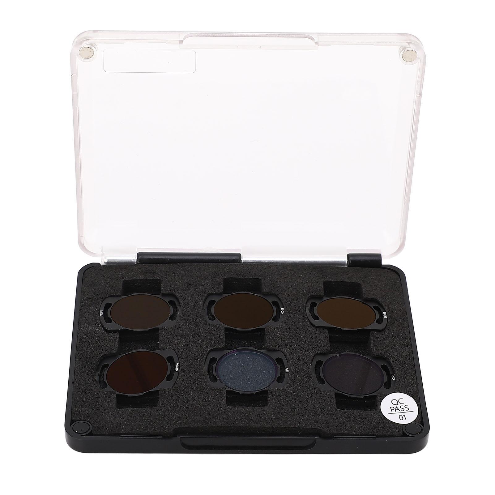 

6 шт. линзы фильтра дрона UV CPL ND8 ND16 ND32 ND64 алюминиевый сплав оправа оптическое стекло для Avata O3