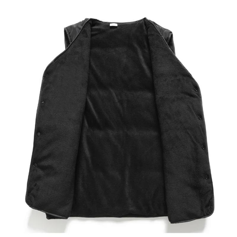 Autumn and Winter New Men's Thick Velvet Vest, Sleeveless Vest,Comfortable and High-quality Warm Casual Jacket,Men's Jacket