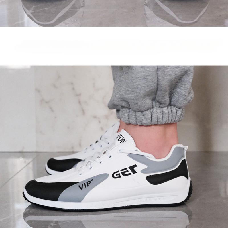 Men Casual Sneakers Trend Pu Leather Breathable Male Running Shoes Non-Slip Footwear Vulcanized Shoes Outdoor Non-slip Trainers