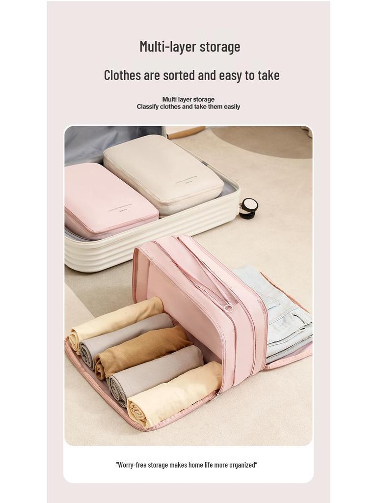 Waterproof Travel Storage Set: Compression Bags for Pajamas & Underwear - Ideal for Business Trips & Suitcases