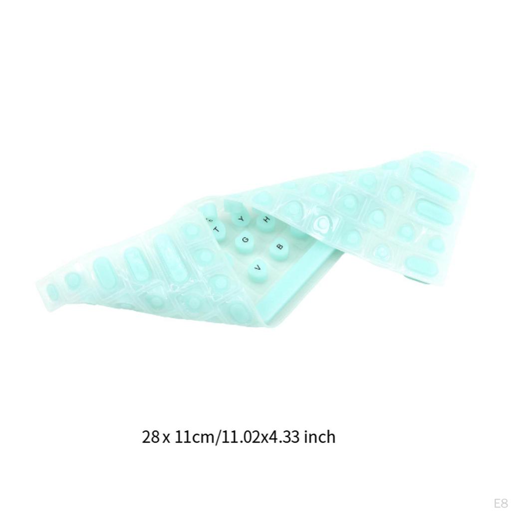 Filmový kryt klávesnice na nehty pro zdobení nehtů Snadno se čistí Psaní Univerzální vyvýšený silikon