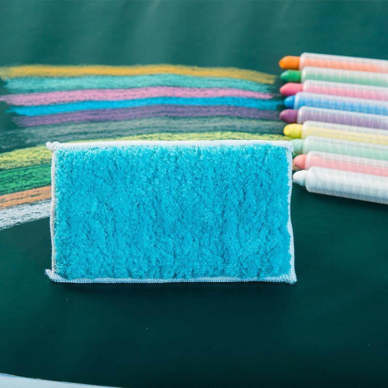 Water-Soluble Dustless Chalk & Board Eraser – Black for Whiteboards, Blackboards, and Drawing Boards.