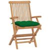 VidaXL Lot de 4 Chaises de Jardin avec Coussins, Sièges de Terrasse, Chaises de Salle à Manger, Meubles de Patio Extérieur, 3065637