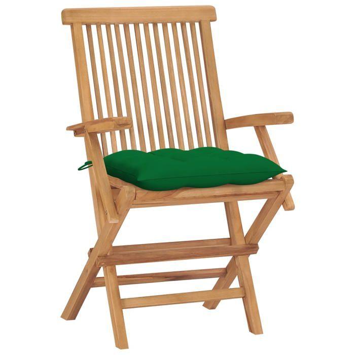VidaXL Lot de 4 Chaises de Jardin avec Coussins, Sièges de Terrasse, Chaises de Salle à Manger, Meubles de Patio Extérieur, 3065637