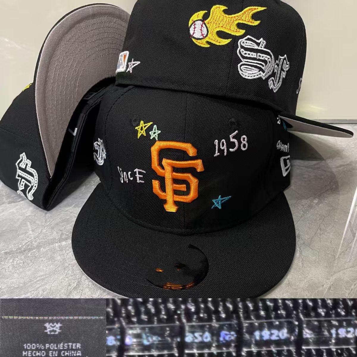 New popular team baseball cap AA Patterned flat-brimmed fashion-sized flat-brimmed hat 7(55.8cm)
