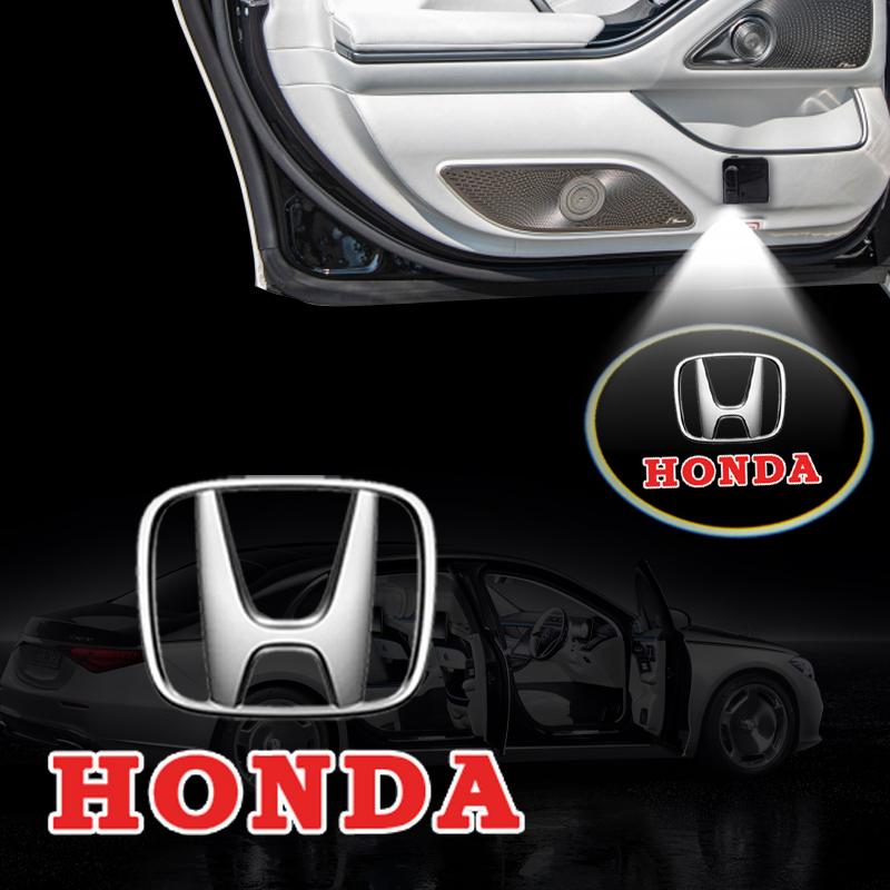 1/2pc LED Car Door Courtesy Light Projector Welcome Lamp Car Badge for Honda Civic Xrv Hrv Crv Brv City Accord Fit Jazz Insight Pilot Passport Stepwgn