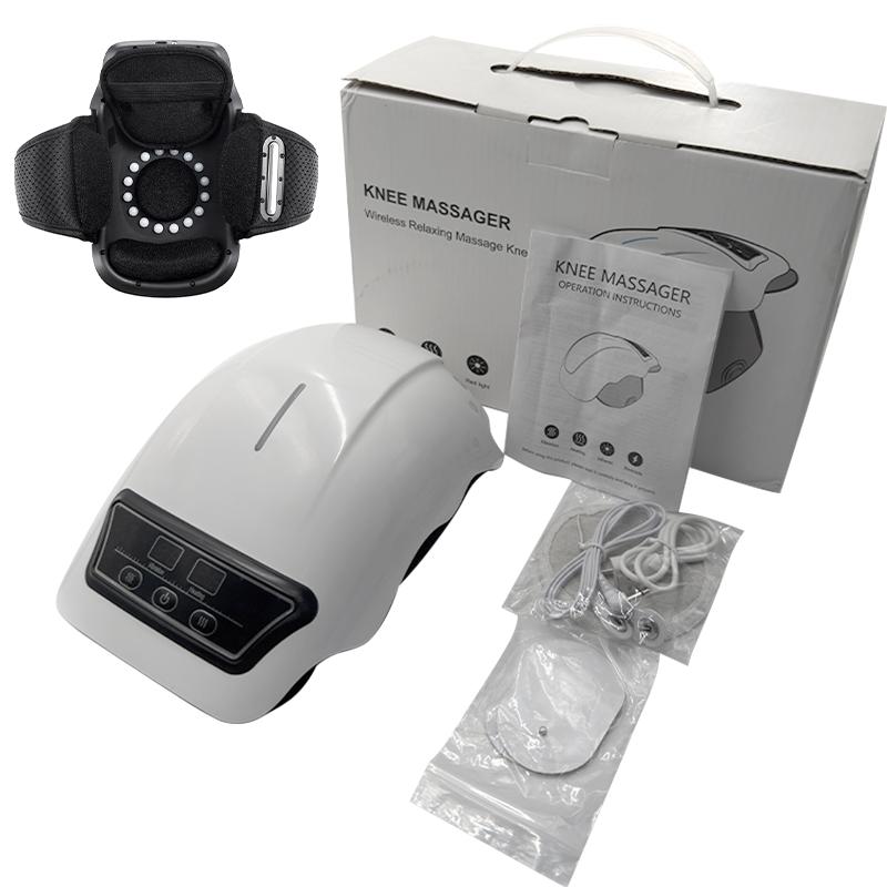 

Массажер для коленей электрический нового стиля Физиотерапия Инфракрасные наколенники для облегчения Локоть Нога Реабилитация Электрический массаж колена белый