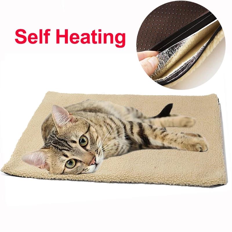 Winter Warm Lamb Wool Dog Bed, Pet Bed Mat, Cat Cotton Bed, Self Heating Cat and Dog Blanket, Pet Supplies