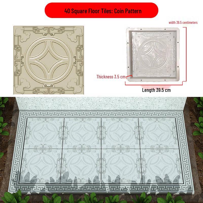 Garden Cement Tile Mold for Outdoor Stepping Stones