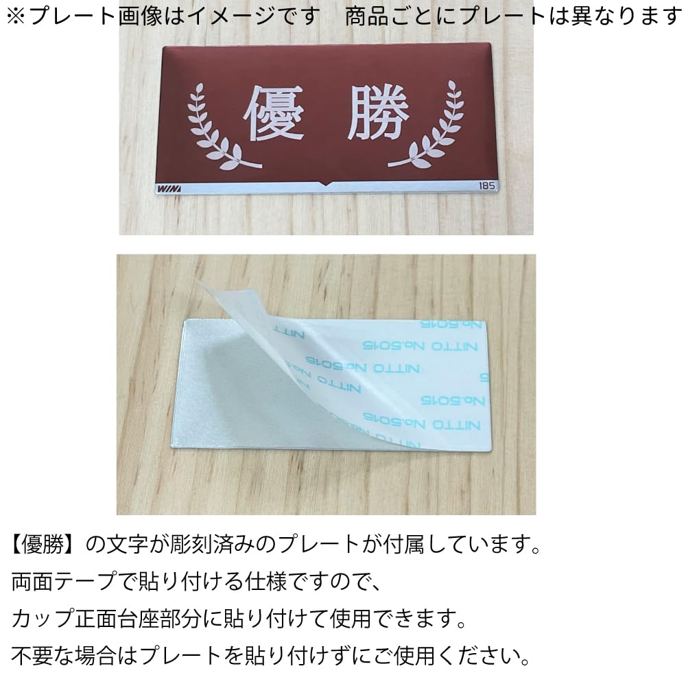 23.5cm Tall Resin Trophy with Victory Plate and 5 Pennants (CP-167A)