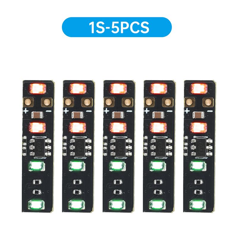 

3.7V-4.2V 4-Channel Battery Metering Module High Precision 1S Li-ion/LiPo Battery Tester 3-Color LED Indicator Compact Design