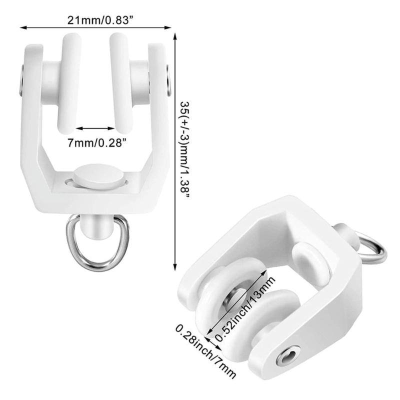 Pack of 30 Curtain Track Rollers Hook  Easy To Clean & Install Home Decors Curtain Accessory for Smooth Curtain Movement