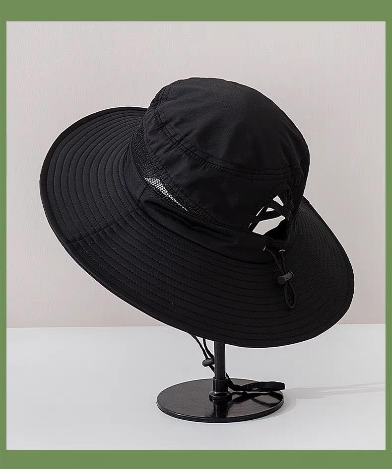 Men's Summer Breathable Quick-Dry Mesh Sun Hat Foldable Outdoor UV Protection Cap