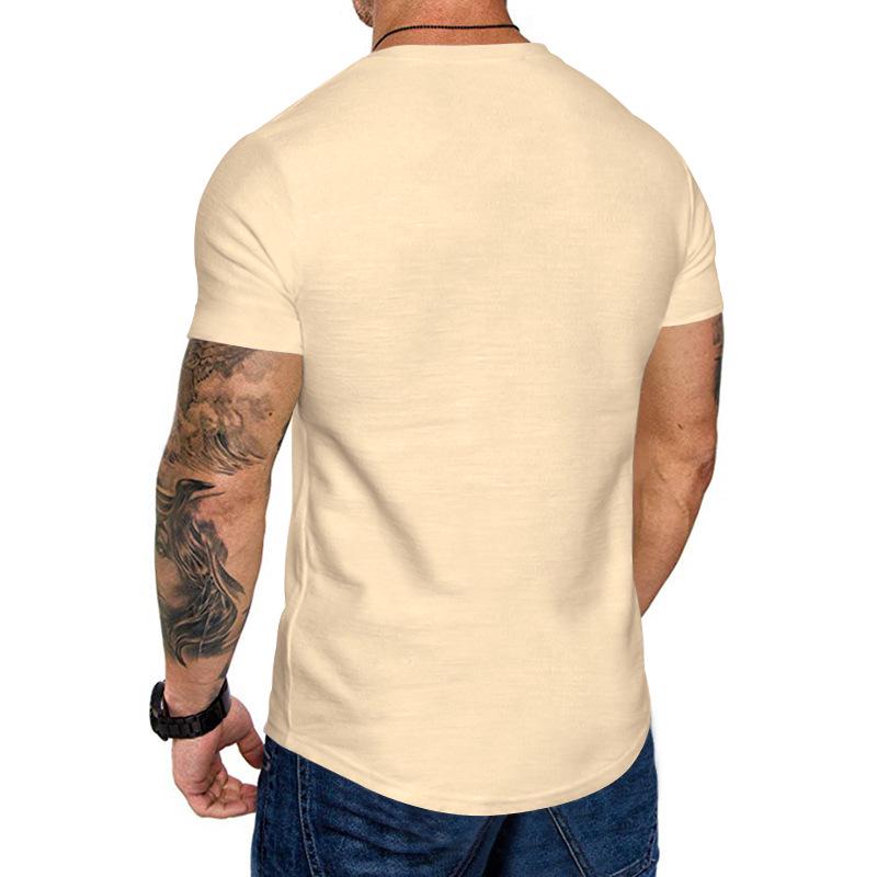 Men's Summer Slim Fit Sport Casual Round Neck T-shirt