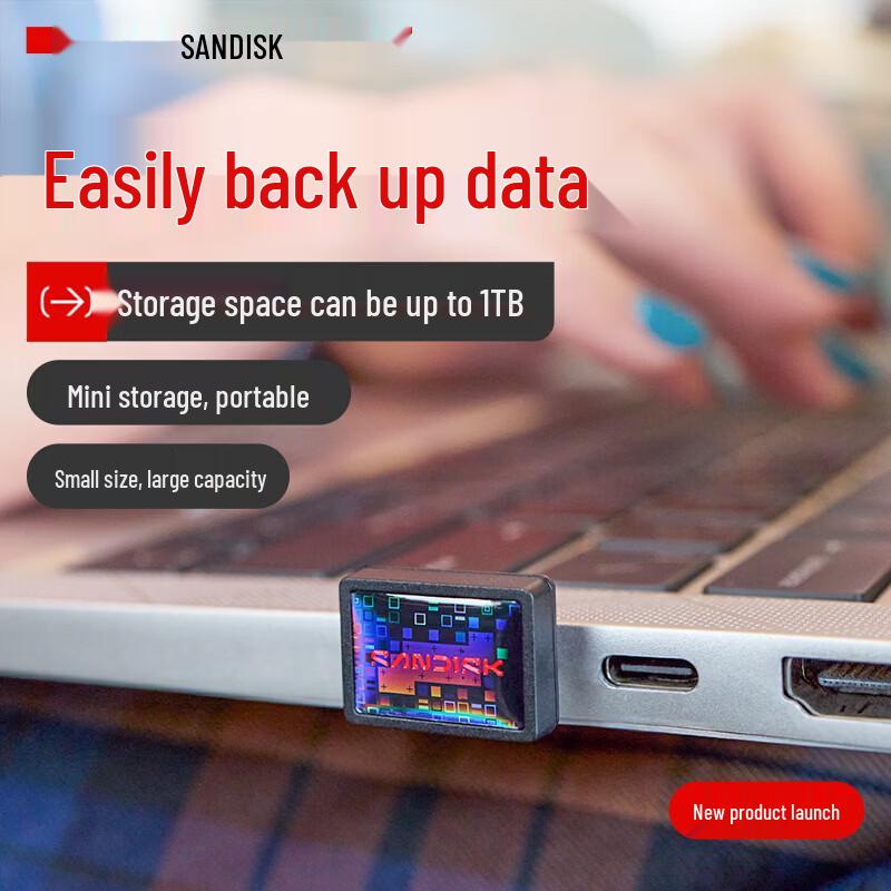 SanDisk 64GB Ultra Luxe USB 3.2 Type-C Flash Drive