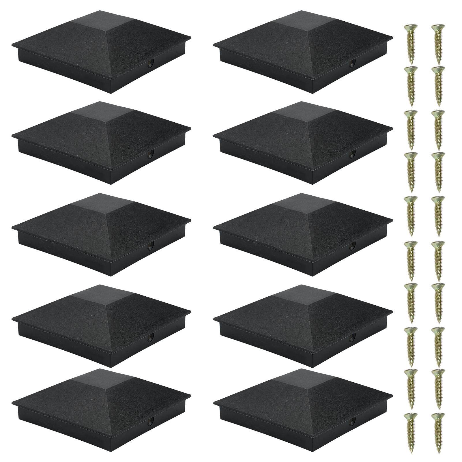 

10 штук 102*102 мм(4*4 дюйма) Деревянный столб забора Пластиковый столб для террасы Водонепроницаемый, УФ-стойкий, Предотвращает растрескивание и гниение Столб для улицы Ков