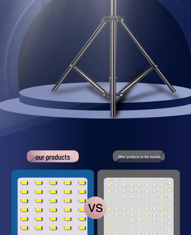 Rechargeable LED Emergency & Fill Light for Outdoor, Camping, and Night Markets
