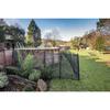Barrière souple de sécurité pour piscine - GRE - 3 m x H 1,33 m - Pré-montée - Toile recoupable - 4 poteaux + caches discrets