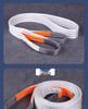 Thickened Flat White Double Buckle Lifting Sling, 5 Ton/3 Ton Capacity for Overhead Cranes and Forklifts