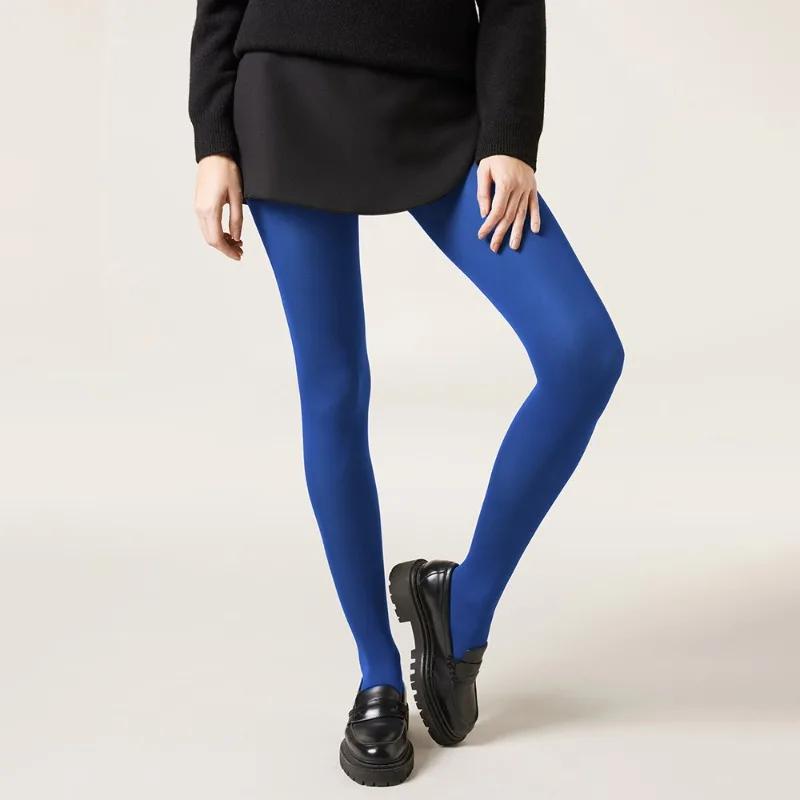 Vintage Red Women's Pantyhose Spring Autumn Super Elastic Y2k Slim Fit Candy Colored Tights Stockings for Females